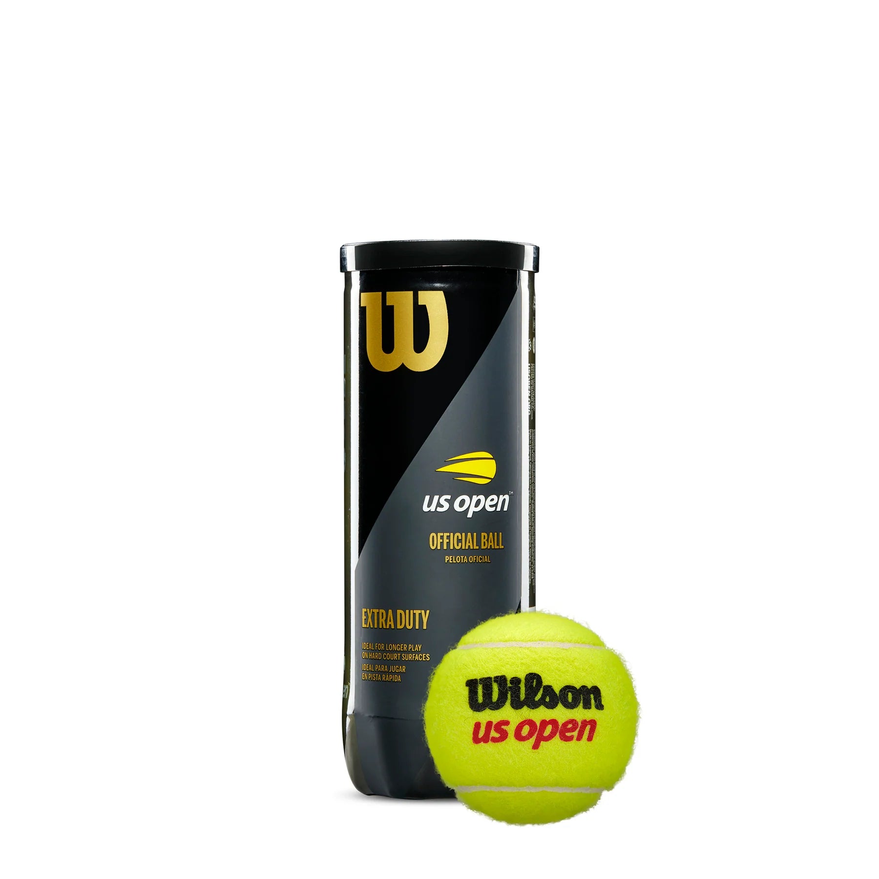 US Open Extra Duty Tennis 3 Ball Can